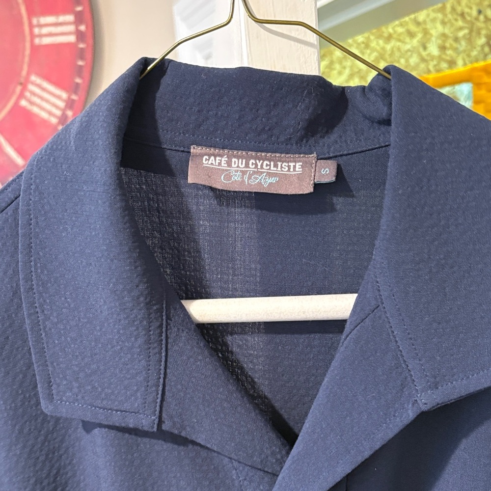 Men's Navy Casual Button Down Shirt